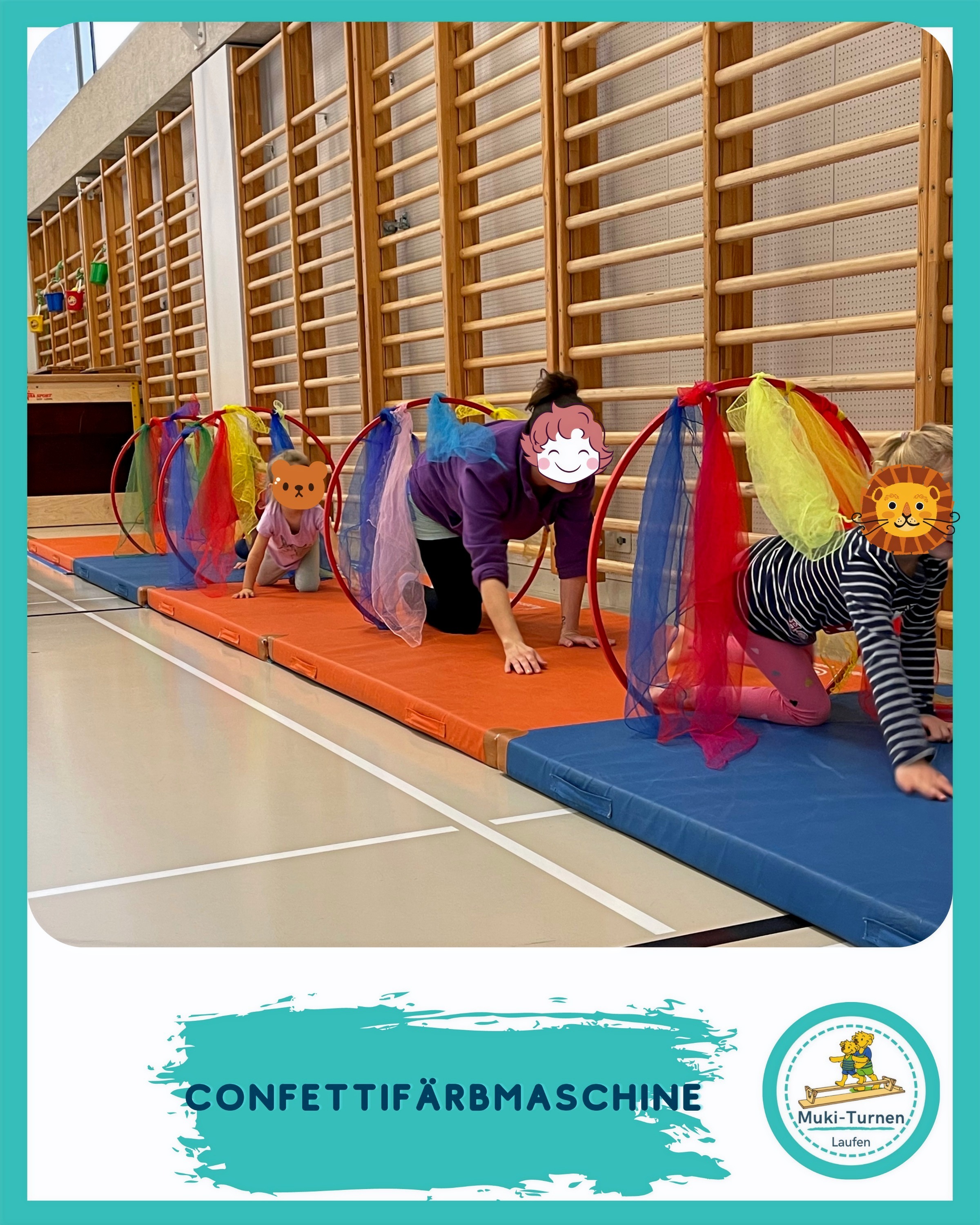 Fasnachtswagen Seeräuber - Kinder beim Balancieren