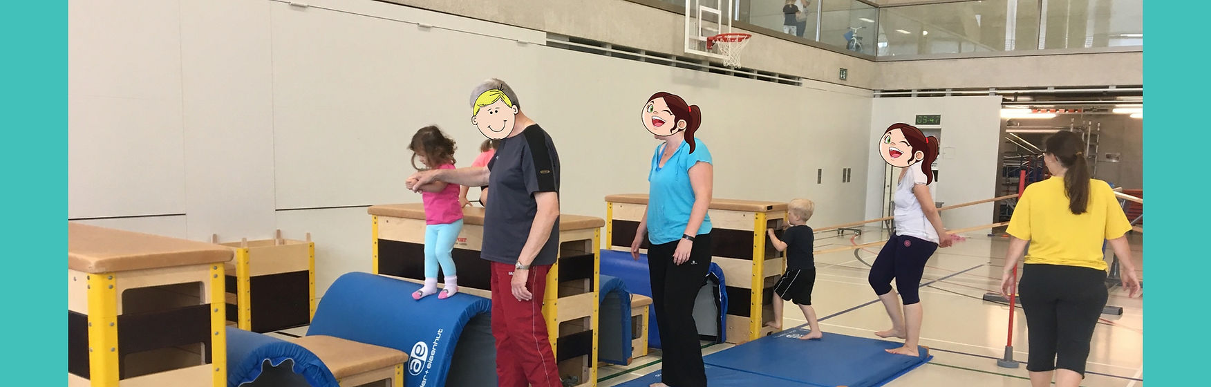 Mutter-Kind Turnen in der Sporthalle